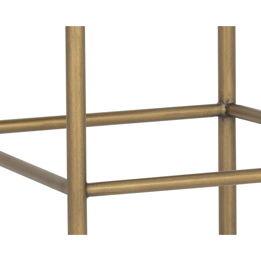 Seneca 36.5 inch Antique Brass / Arena Navy Counter Stool